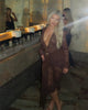 Casual Lace Draped Ruched Hollow Out Deep V Neck Long Sleeve Playsuits Romper Mssza