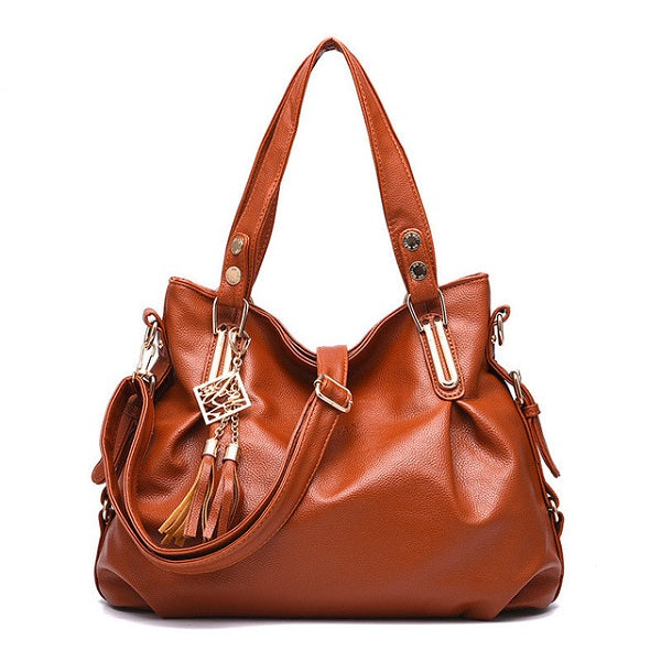 Casual Large Capacity High Quality PU Shoulder Bags Mssza