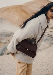 Casual Large-Capacity Leather Pleated Shoulder Crossbody Bags Mssza