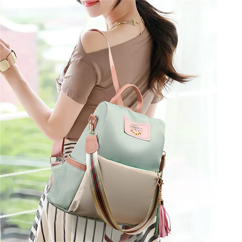 Casual Large Capacity Oxford Cloth Bags Ladies Backpack High Quality Shoulder Bag Mssza