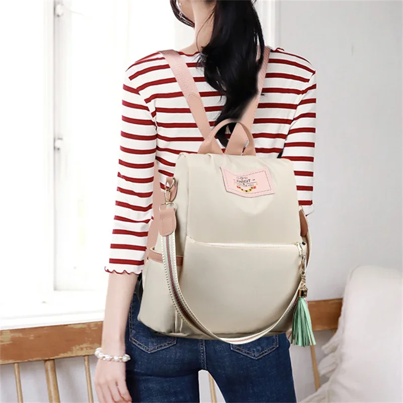Casual Large Capacity Oxford Cloth Bags Ladies Backpack High Quality Shoulder Bag Mssza