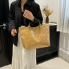 Casual Large Capacity Waterproof PVC Shopper Travel Top-Handle Tote Handbag Mssza