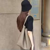 Elegant Lazy Tote Leather Single Day pack Waist Pack Bucket Shoulder Bag Mssza