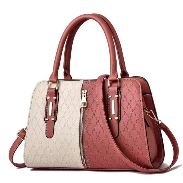 Casual Leather Tree Branches Metal Decor Handbags Mssza