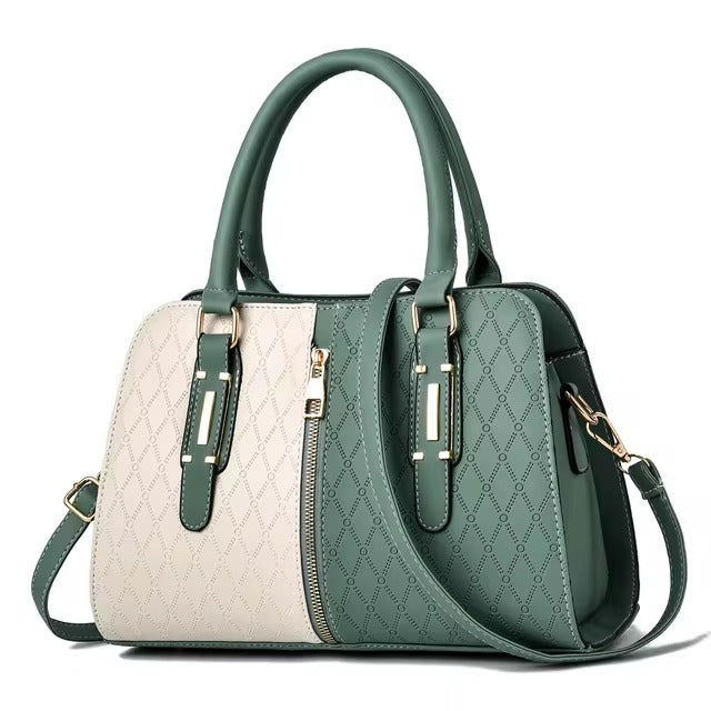Casual Leather Tree Branches Metal Decor Handbags Mssza