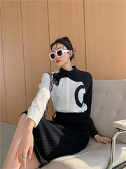 Casual Leopard Embroidered Button Long Sleeve Shirts Mssza