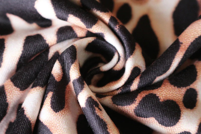 Casual Leopard Print Top T Shirt Mssza