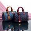 Casual Letter Cowboy Splicing Pillow Messenger Shoulder Bag Mssza