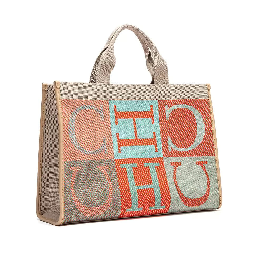 Casual Letter Eco friendly Large Capacity Shopping Tote Handbag Mssza