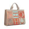 Casual Letter Eco friendly Large Capacity Shopping Tote Handbag Mssza