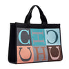 Casual Letter Eco friendly Large Capacity Shopping Tote Handbag Mssza