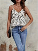 Casual Light and Breathable Printed Design V-Neck Printed Camisole Mssza