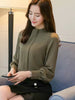 Casual Long Sleeve Shirts Chiffon Blouse Work Wear Office Tops Mssza