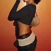 Casual Long Sleeves V-neck Solid Slim Lace Up Leisure Crop Top Mssza