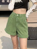 Casual Loose Vintage Jeans High Waisted Wide Leg Shorts Streetwear Mssza