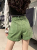 Casual Loose Vintage Jeans High Waisted Wide Leg Shorts Streetwear Mssza