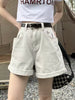 Casual Loose Vintage Jeans High Waisted Wide Leg Shorts Streetwear Mssza