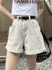 Casual Loose Vintage Jeans High Waisted Wide Leg Shorts Streetwear Mssza