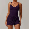 Trendy No Pocket Knitted Nylon Workout Fitness Jumpsuits Mssza