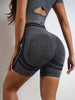 Nylon Seam Pockets Seamless Hip-lifting Short-Sleeved Yoga Sets Mssza