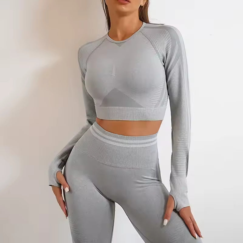 Trendy Nylon Seamless Shockproof Sports Fitness Yoga Crop Bra Mssza