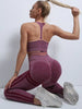 Nylon Seamless Shockproof Sports Fitness Yoga Crop Bra Mssza