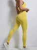 Nylon Seamless Shockproof Sports Fitness Yoga Crop Bra Mssza