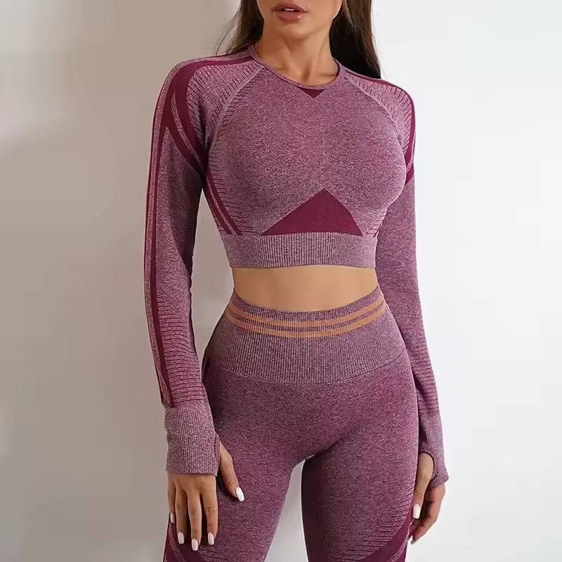 Trendy Nylon Seamless Shockproof Sports Fitness Yoga Crop Bra Mssza