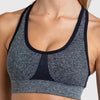 Nylon Seamless Shockproof Sports Fitness Yoga Crop Bra Mssza