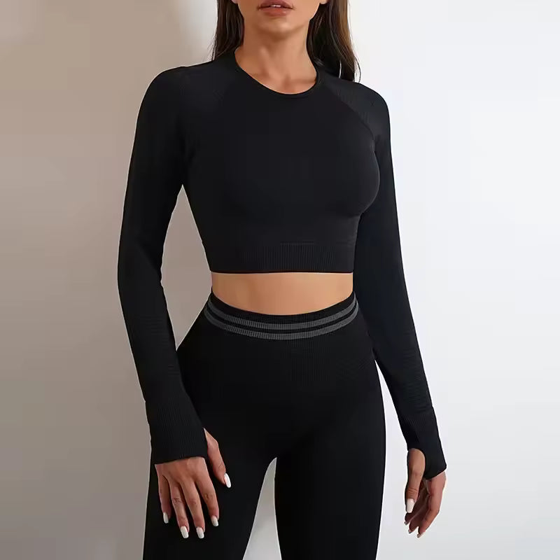Trendy Nylon Seamless Shockproof Sports Fitness Yoga Crop Bra Mssza