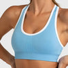 Nylon Seamless Shockproof Sports Fitness Yoga Crop Bra Mssza