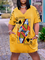 Casual O-Neck Loose Short Sleeved Plus Size Top Mssza