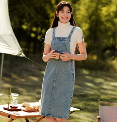 Casual Old Retro Street Trend Salt Style Slit Knee-Length Rompers Mssza