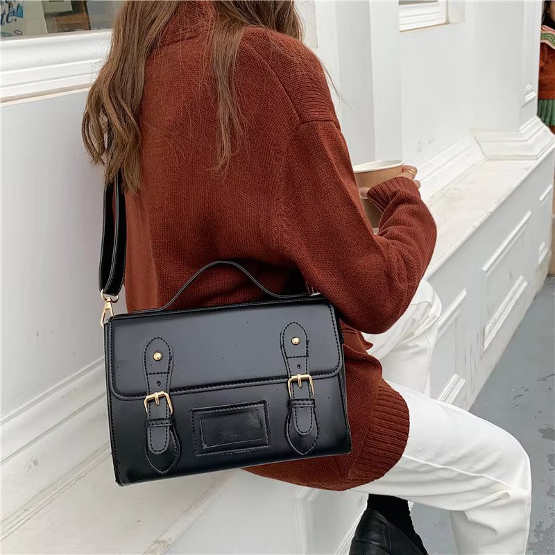 Casual PU Leather Cell Phone Pocket Versatile Crossbody Bags Mssza