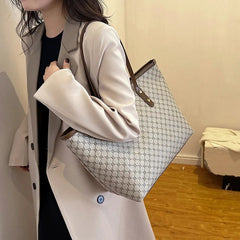 Casual PU Leather Large Capacity Shoulder Bag Mssza