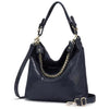 Casual PU Leather Shiny Serpentine Hobos Stylish Luxury Embossed Big Handbag Mssza