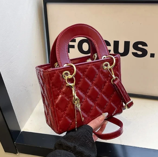 Casual PU Leather Simple Design High Quality Fashionable Versatile Crossbody Shoulder Bag Mssza