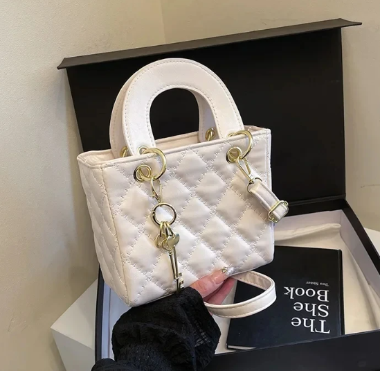 Casual PU Leather Simple Design High Quality Fashionable Versatile Crossbody Shoulder Bag Mssza