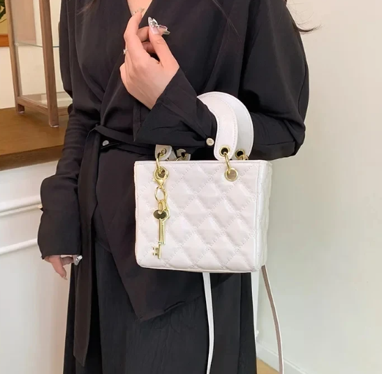Casual PU Leather Simple Design High Quality Fashionable Versatile Crossbody Shoulder Bag Mssza