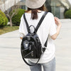 Casual PU Leather Travel Rucksack Shoulder High Quality School Backpack Mssza