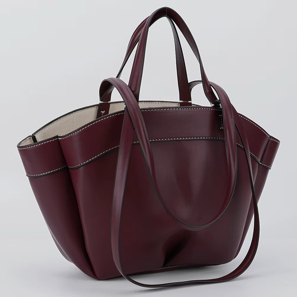 Casual PU Leather Trendy Shoulder High Quality Top-Handle Bag Mssza