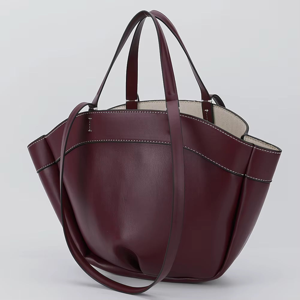 Casual PU Leather Trendy Shoulder High Quality Top-Handle Bag Mssza