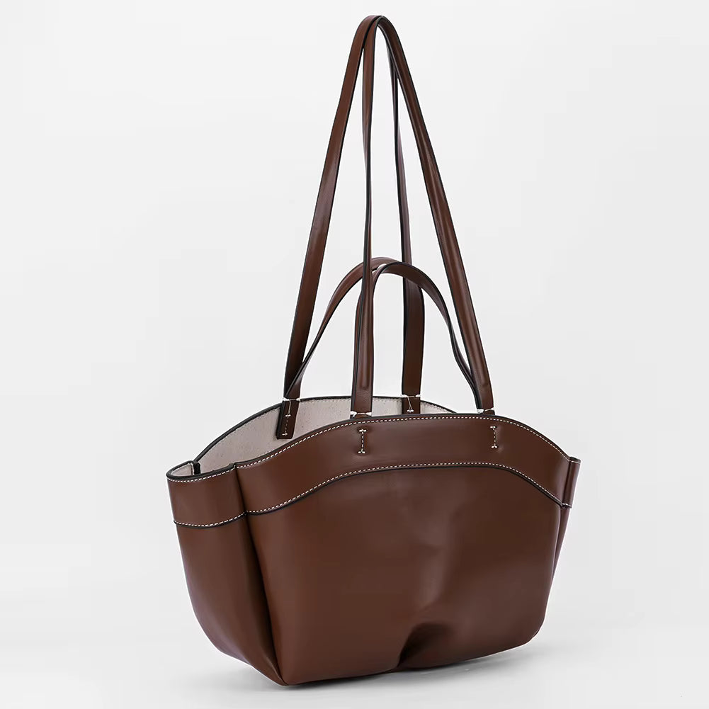 Casual PU Leather Trendy Shoulder High Quality Top-Handle Bag Mssza