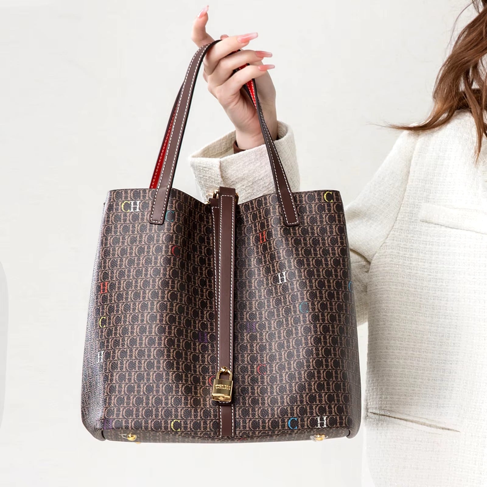 Casual PVC Large Capacity Tote Bag Mssza