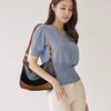 Casual Patchwork Sequined PU Leather Shoulder Crossbody Bag Mssza