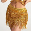 Casual Patchwork Sequins Tassel Performance Stage Belly Dance Mini Skirt Mssza