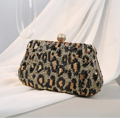 Casual Pearl Beaded Shoulder Bag Metal Cage Clutches Handbags Mssza