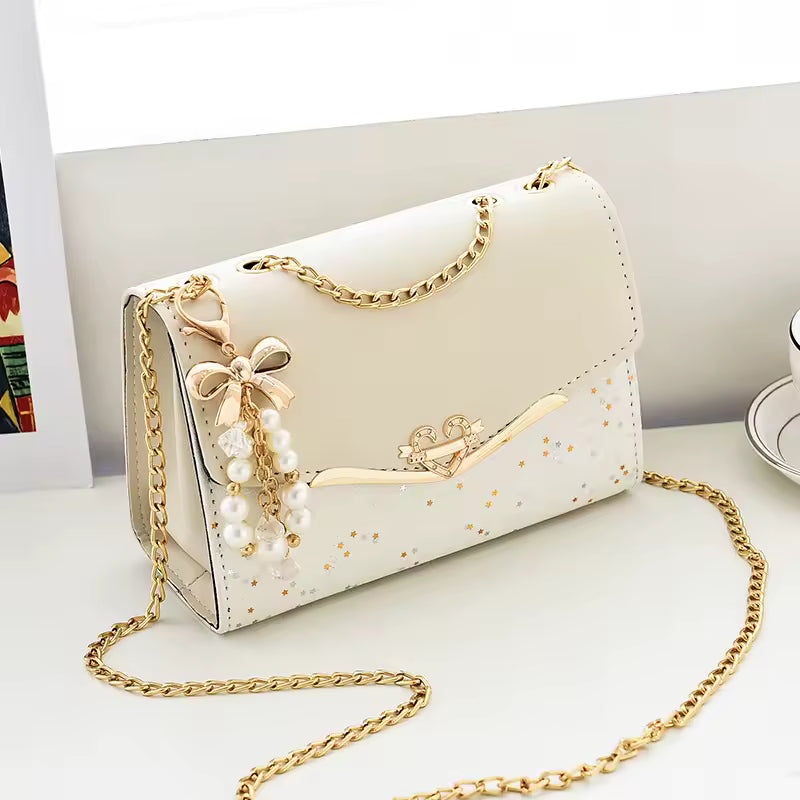 Casual Pendant Chain Versatile Premium Shoulder Crossbody Bag Mssza