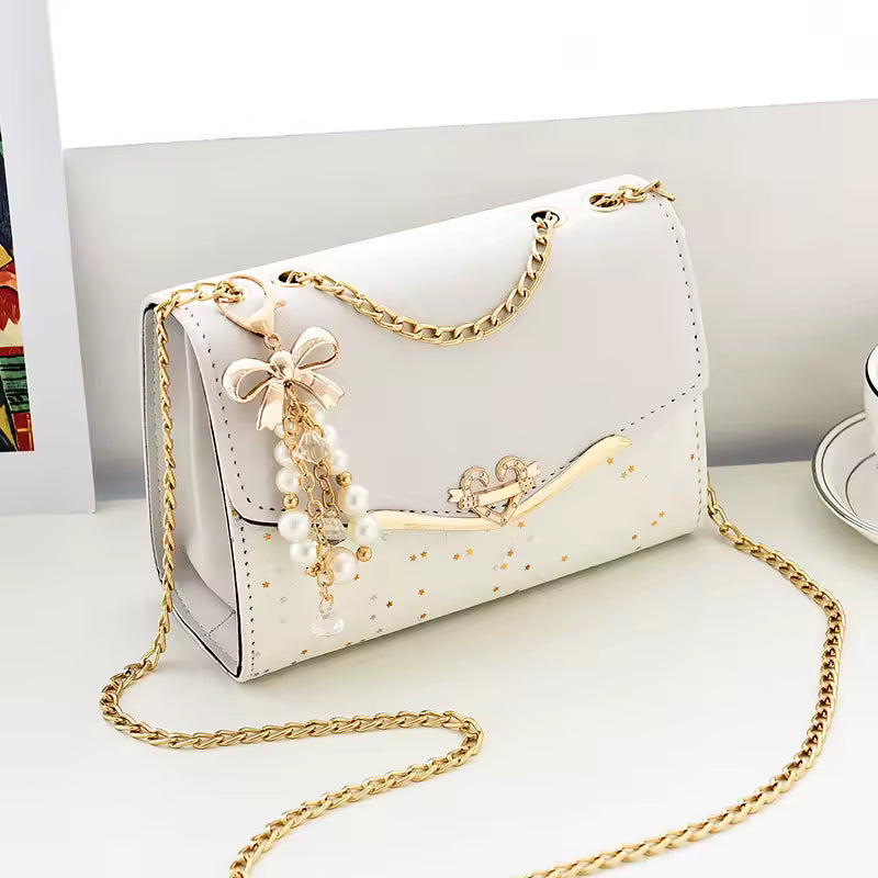 Casual Pendant Chain Versatile Premium Shoulder Crossbody Bag Mssza