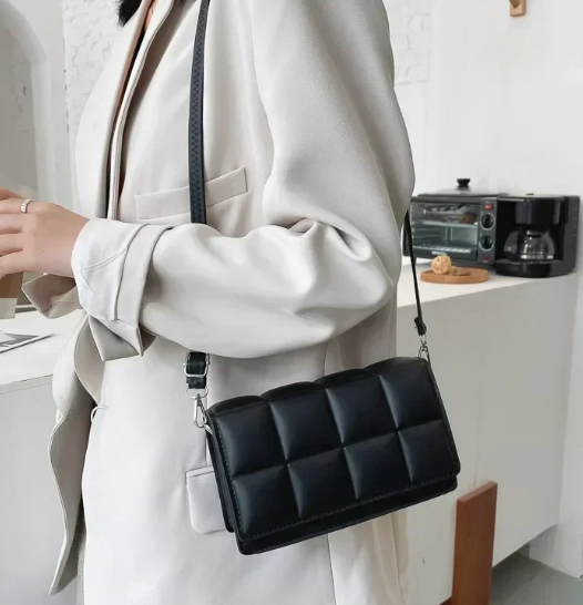 Casual Plaid Literary Single Minority Design Versatile Cross Body Shoulder Bags Mssza